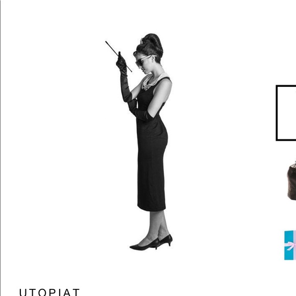 NWT BREAKFAST AT TIFFANYS AUDREY HEPBURN BLACK LBD - Picture 4 of 8